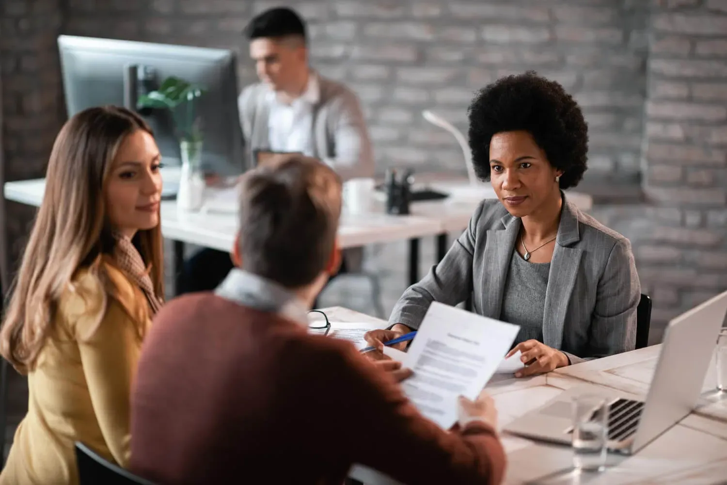 Executive marketing leadership boardroom discussion